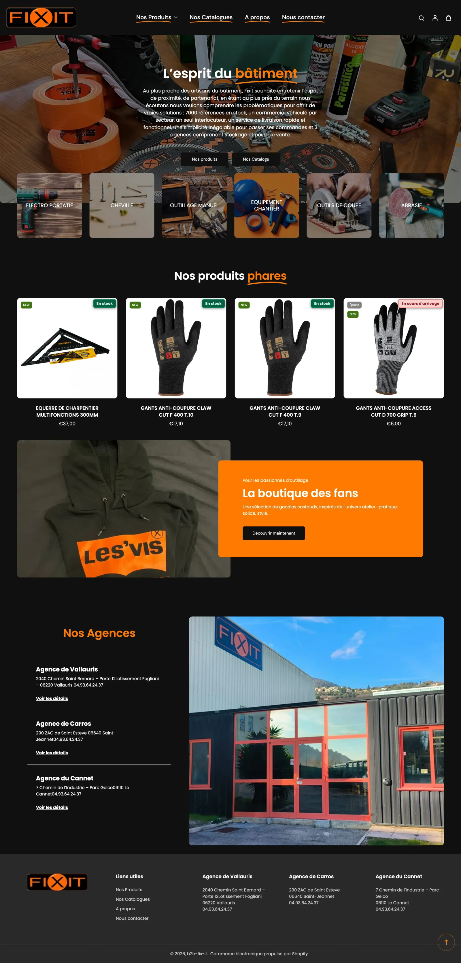 Site Fixit France — refonte achevée et connecteur EBP sur-mesure